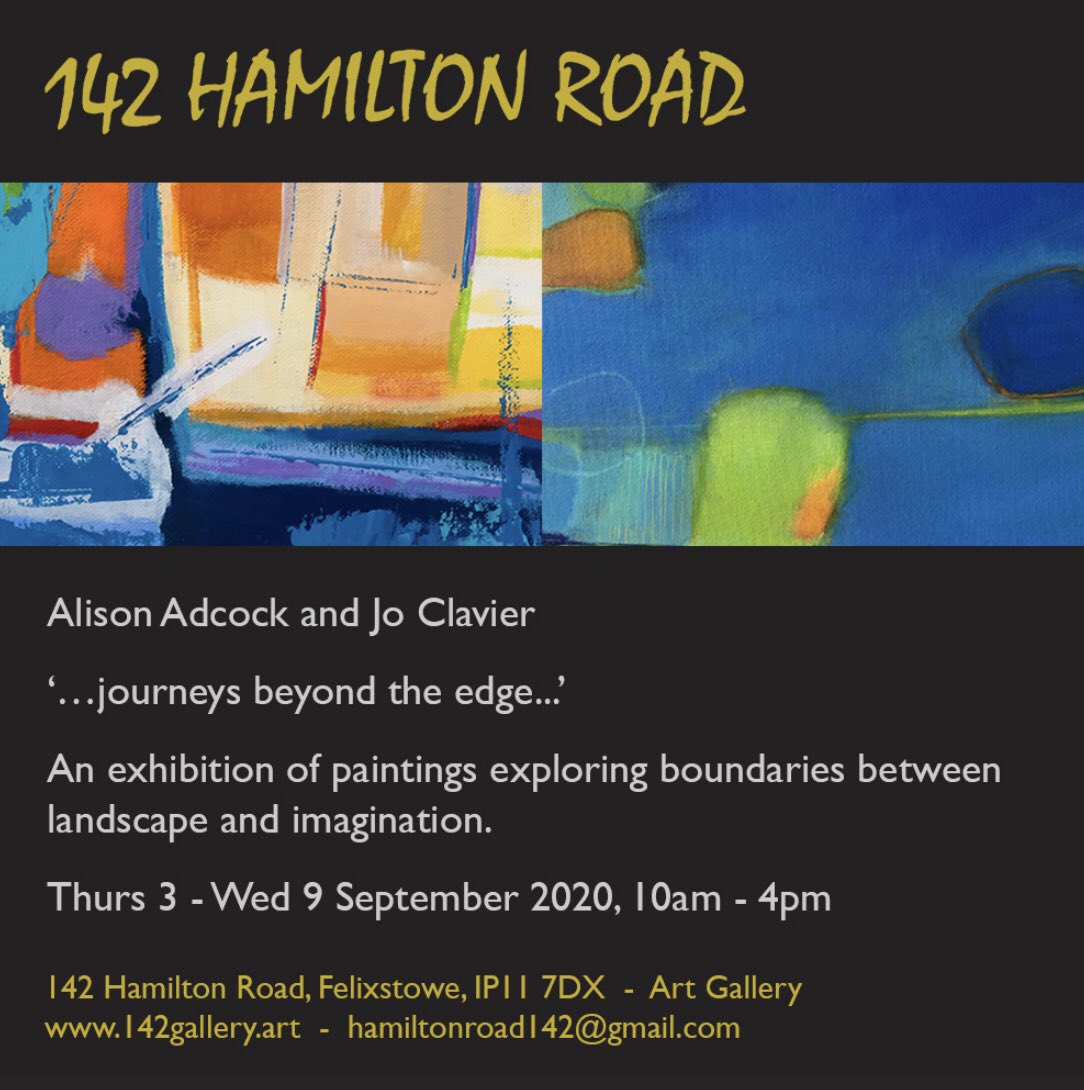 Some exciting news!!

#felixstowe #suffolk #visitsuffolk #art #abstract #paintings @jo_clavier @VisitFelixstowe #felixstoweartist #beyondrealism @Suffolk_Artlink @artineastanglia @col_art_society @thesuffolkcoast @ArtIsolation