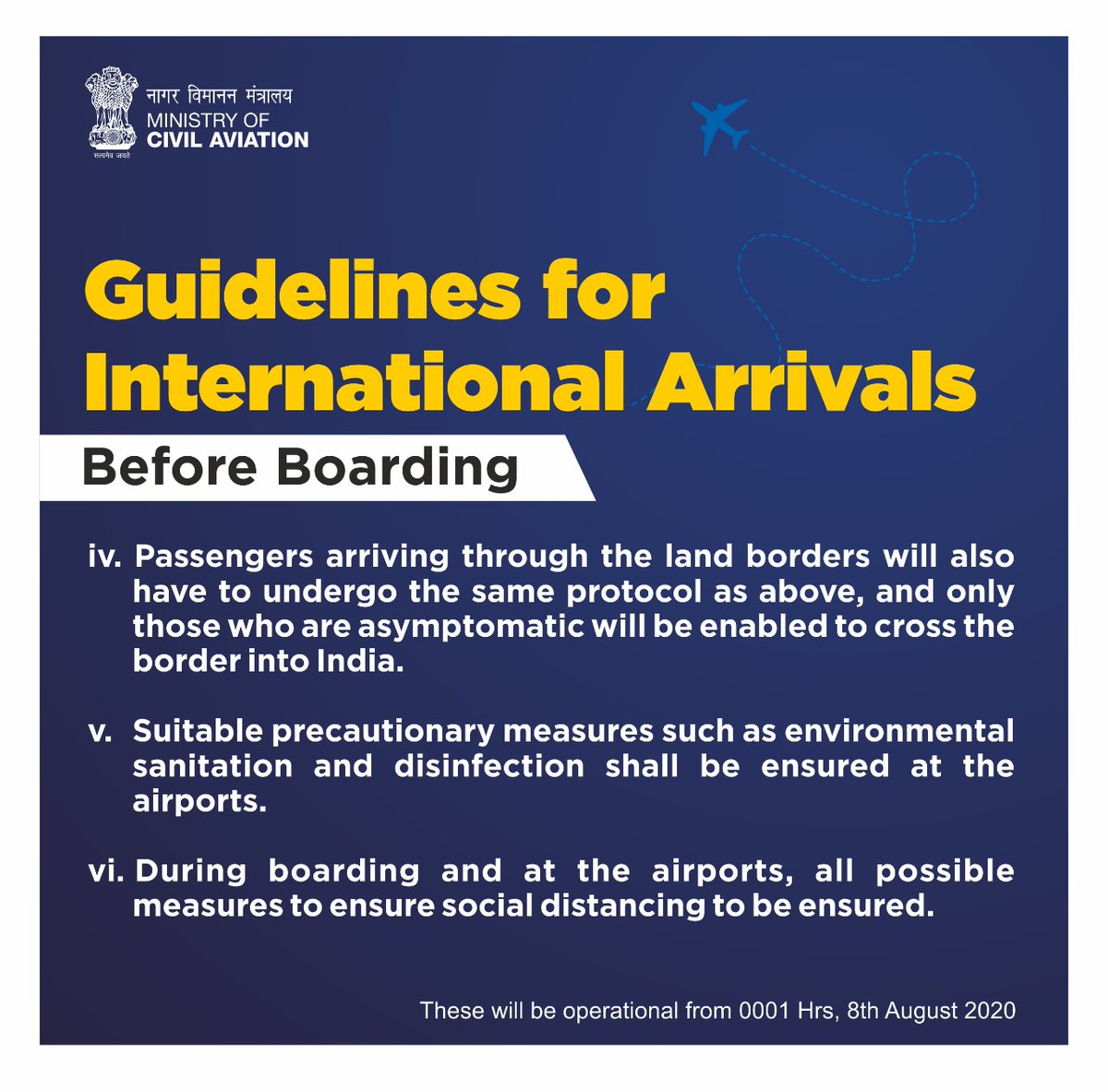 MoCA_GoI's tweet photo. Planning to come back to India? 

Here are some guidelines for you to keep in mind before boarding for your journey home. 

Visit https://t.co/Ly0qyWGe74 for the latest guidelines for international arrivals. 

#IndiaFliesHigh https://t.co/H31YoZqmnc