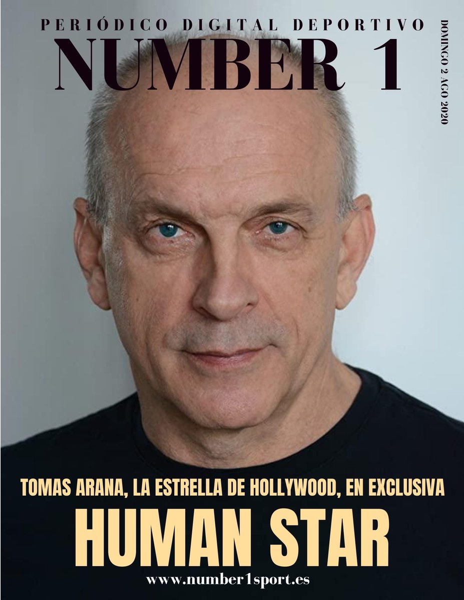 NUMBER1Sport's tweet photo. Portada @NUMBER1Sport https://t.co/tSbzEfSDno by @tara11iker & @delpozoenrique protagonista el gran @Tomasarana The Human Star #tomasarana #josémiguelmuñozramírez #enriquedelpozo #Hollywood #gladiator #humanstar #Oscars https://t.co/8FS4QeuQEA