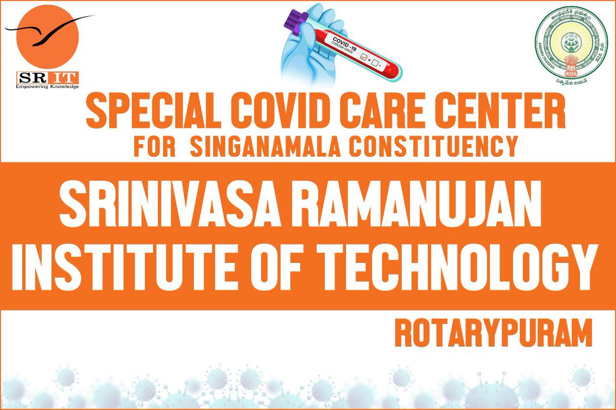 Padmavathy_YSRC's tweet photo. Today, to celebrate the 7th birthday of our son, Master Viraat Aluru, we arranged a fully equipped, 240 Bed COVID CARE CENTRE at our college, SRIT, Rotarypuram, B.K.Samudram Mandal, Anantapuramu Dist. It is dedicated exclusively for the citizens of our constituency, Singanamala. https://t.co/ZXx0X6y8pS