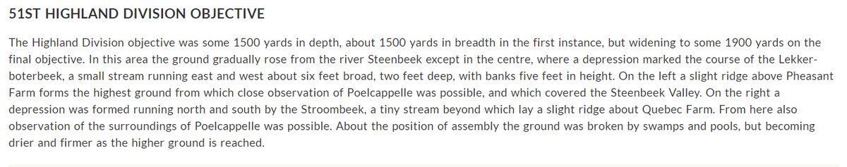 The 51st Divisions Objectives at poelkapelle.