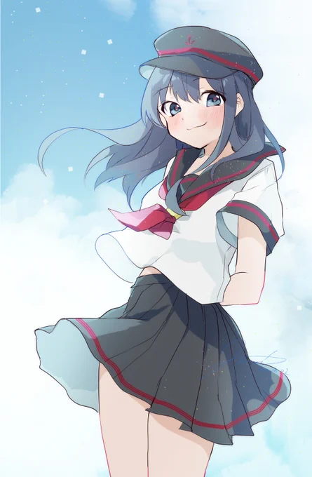 夏のレディ
#艦これ版深夜の真剣お絵描き60分一本勝負
#艦これ版真剣お絵描き60分一本勝負_20200802 