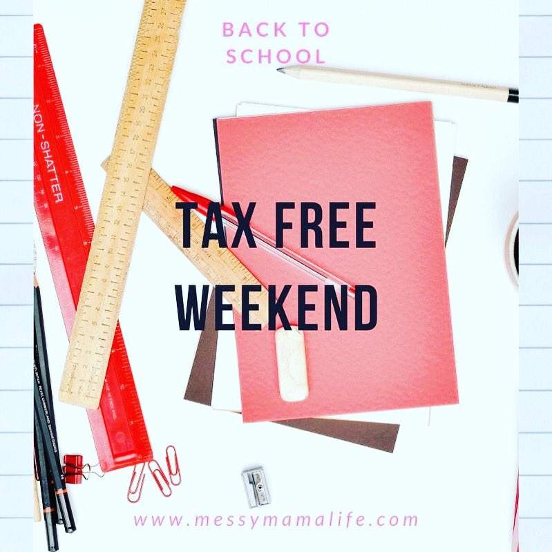 MessyMamaLife2's tweet photo. If you live in Texas: Tax Free Weekend starts August 7 and goes through August 9! https://t.co/cGwGfvEyj5
