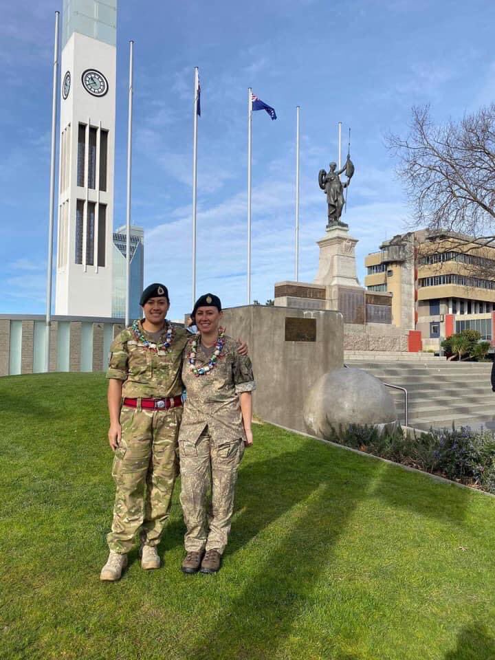ray_kareko's tweet photo. Comd SM MiD - Te epetoma o te reo o to tatou tupuna. In celebration of Cook Islands language week, two soldiers from LMC volunteered to represent by raising the flags of the Cook Islands and NZ in Palmerston North.
#pacificastrong
#force4families
#trustedpacificpartner https://t.co/J3eMm3rQvN