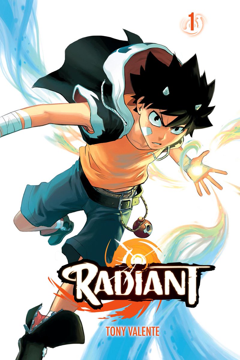 Radiant est un manga français de Tony Valente, auteur/illustrateur de BD franco-belge, il réalise avec Radiant son premier manga en 2013 chez l'éditeur Ankama. La série compte 13 volumes et un 14eme volume sort très prochainement.