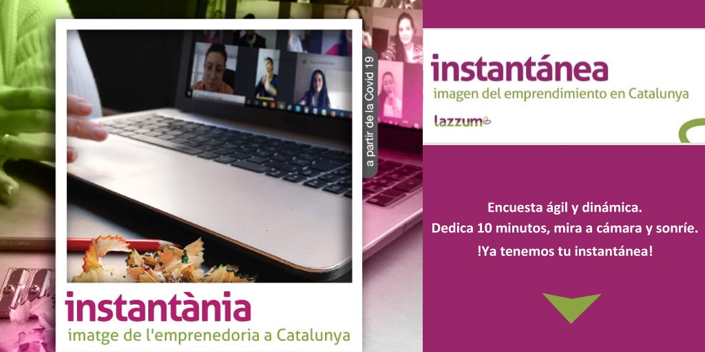 Selphinia's tweet photo. Desde @lazzum , enfocada en #innovaciónsocial y #emprendimiento #TripleImpacto 👥 + 💸 + 🌿 lanzan una #encuesta para conocer tejido emprendedor catalán post #COVID19 y co-crear soluciones para dar respuesta 👉 https://t.co/pPjZ3ipOP9 
¿Nos ayudas participando y compartiendo? 🙏 https://t.co/kdvUsT6HZ2
