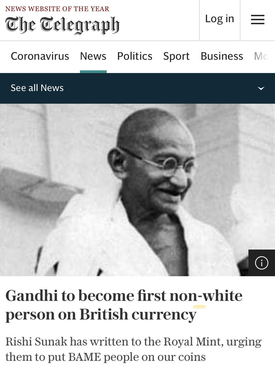 sgsssouthall's tweet photo. @RishiSunak @Zehra_Zaidi @ppvernon @RishiSunak no thanks. We don’t need to promote a man who believed that state power should remain in white hands, and called black Africans Kaffirs.
#BLM. Some from the “BAME” do not deserve to be highlighted #ghandimustfall https://t.co/aWEtwhbgi5