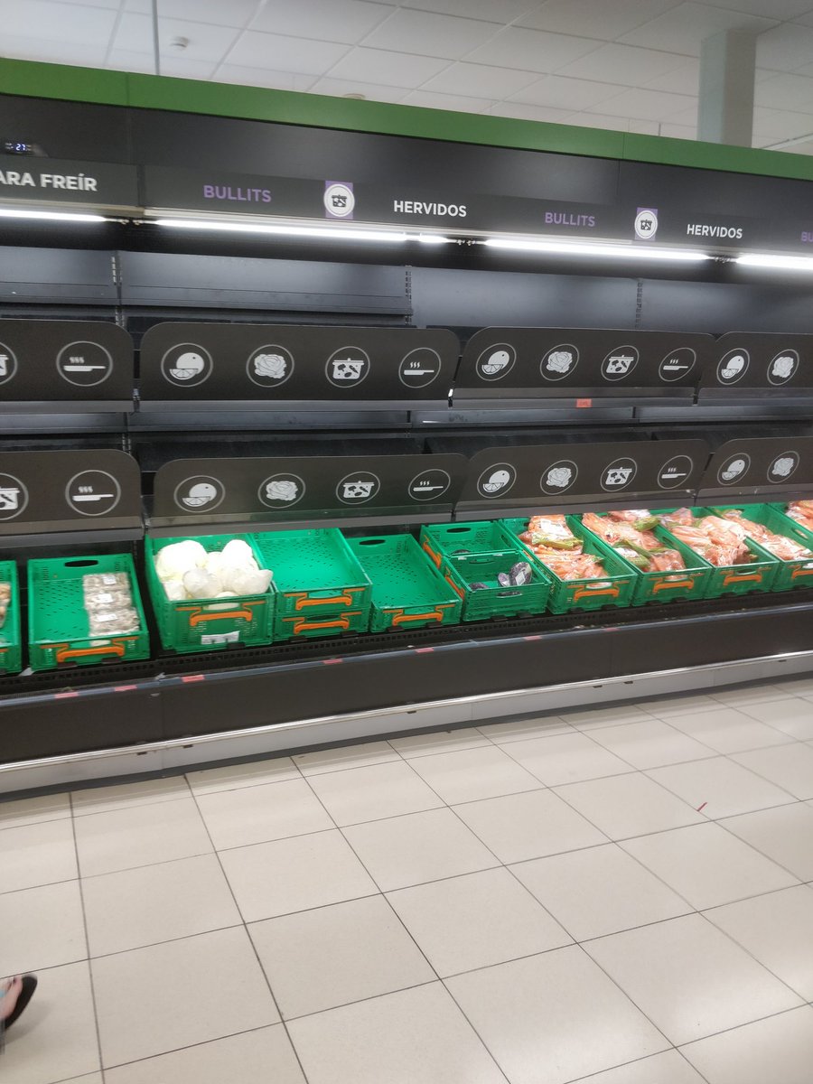 Mercadona Mahon Polígono ..Primer Domingo de Agosto y así de bien surtido nos tienen