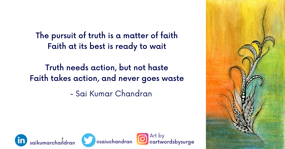 saiuchandran's tweet photo. #Faith takes #action, and never goes waste

#innerwisdom #innerpeace #innerstrength #valueoflife #valuecentricity https://t.co/WEUD1BHzXJ