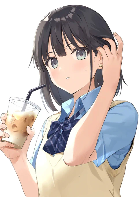 「...ひとくち飲む?」 