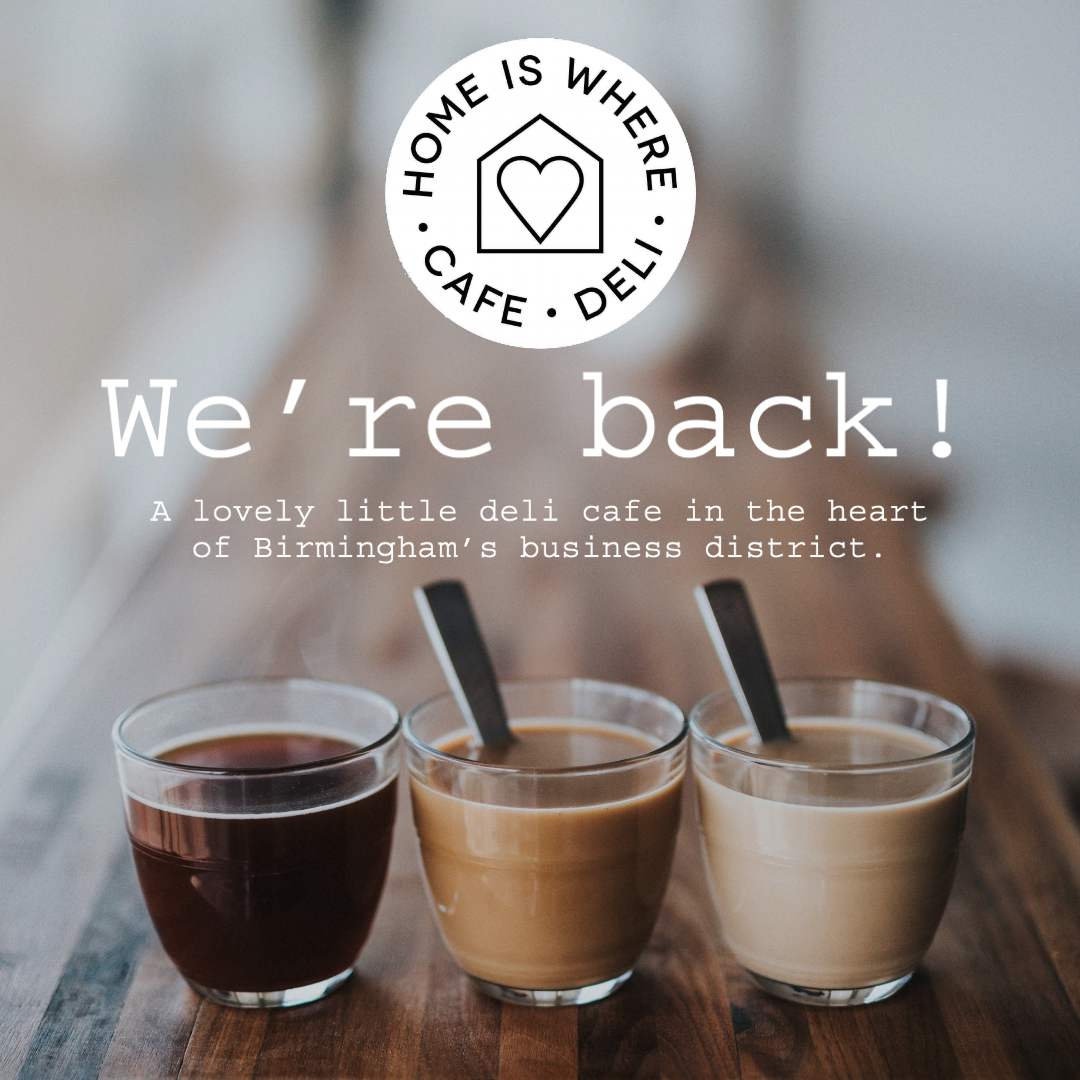 HomeDeli_Bham's tweet photo. We’re back with a BANG 💥 and we’ve missed you all 🤗🤗🤗 #cafe #deli #coffee #cosycafe #eat #drink #relax #chill #birmingham #colmorerow #businessdistrict #meeting #work #lunch #play ☕️🍪🍩🍮🍰🧁🥪#sandwich #cake #snacks https://t.co/Dq6IIUjwyc