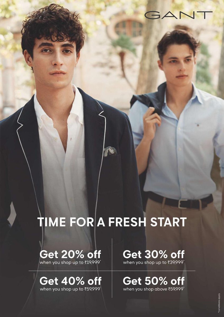 vrambarsar's tweet photo. Time to refresh your wardrobe! UPTO 50% OFF, this weekend, on latest summer fashion collection of #GANT. Visit us at #VRAmbarsar !

.
.
.
.

#Punjab #Amritsar https://t.co/WXlmeh7OUo