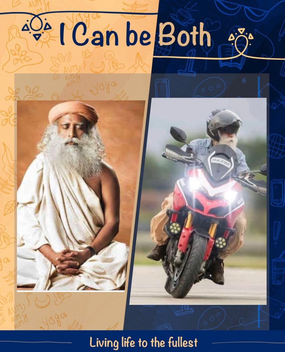 KalaForTemples's tweet image. Checkout how cool my GURU @SadhguruJV is #MeetMyTwin