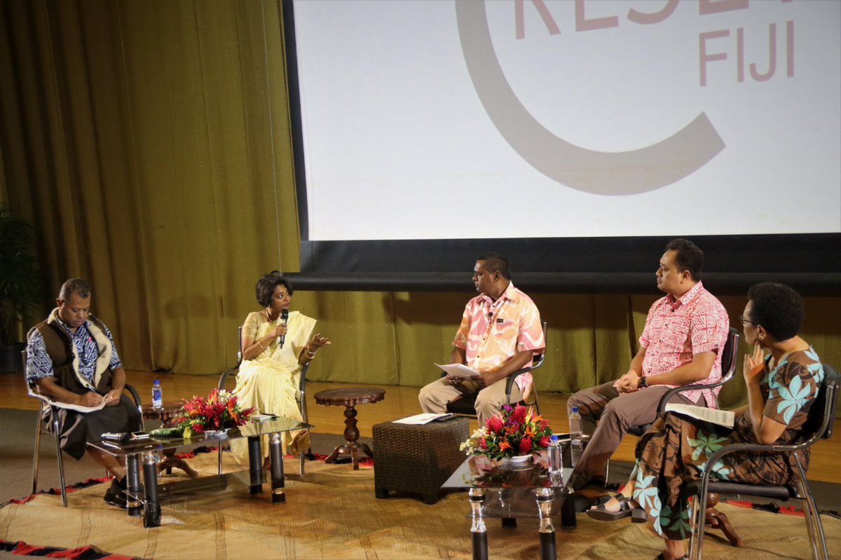 ResetFiji's tweet photo. “We need to rethink in terms of what does food look like for us to be #food_secure.”
Sashi Kiran, @FriendFiji 
#ResetFiji #season1finale #teamfiji https://t.co/Cb2XJEs9LX