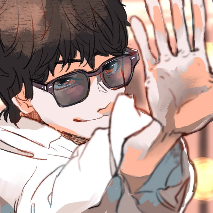 「俺の生命線は長い!」
 
#MIU404
#MIU404イラスト企画 
