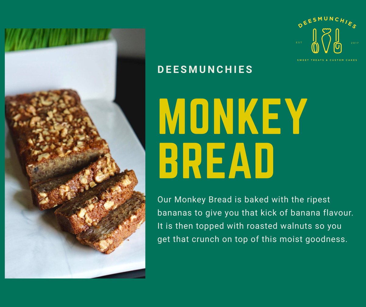 DemiMouse's tweet photo. It costs RM0.00 to share my baking business, help a sis out 😅

Bursting with flavour and topped with roasted walnuts for that added crunch, if you love banana breads, how about give our Monkey Bread a try! 🍌🍞

For inquiries you can check out my IG https://t.co/33DErGLunO https://t.co/Z9MxXzifVD