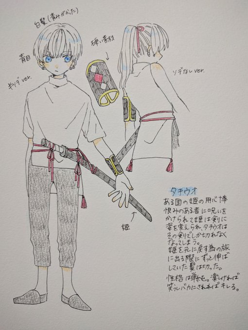 タチウオ
用心棒をしてるのは、お城に忍び込んで捕まったタチウオを姫様がスカウトしたことがきっかけ 