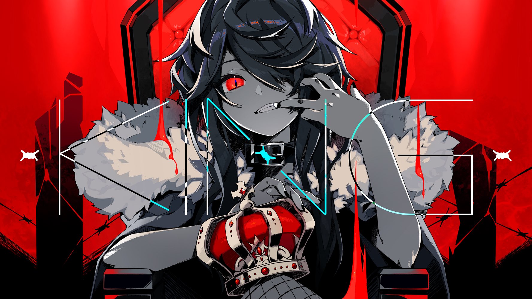 のう Kanariaさんの楽曲 King のイラストを制作させていただきました Niconico T Co W1qio2wrzd Youtube T Co Azdd2shua5