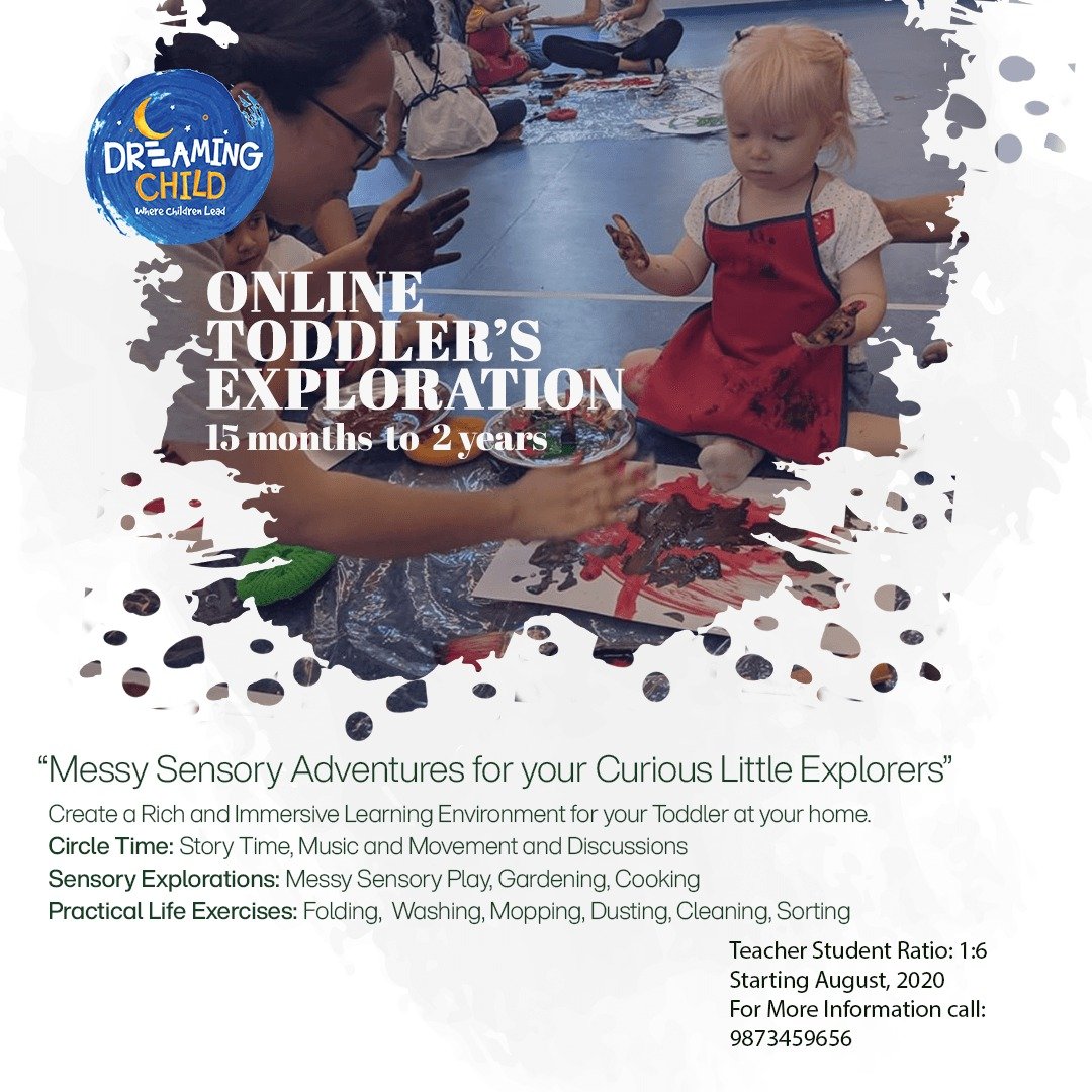 DreamingChild3's tweet photo. DREAMING CHILD VIRTUAL WORKSHOPS 2020

• Toddler's Exploration (15 months – 2 yrs)

• Storyteller Huddle (2 – 5 yrs)

• Music with Mahima (18months– 5 yrs)

DATES: 1st August – 30th September 2020. (2 months)

Contact: Amisha 9873459656
#onlineworkshop #online theatre https://t.co/KsWau0QMNn