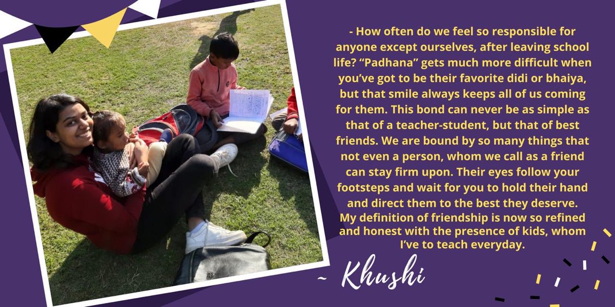 NssSvc's tweet photo. Friendship comes in many forms, for instance our bond with the children of Sanjay Camp, which is quite inexplicable. We today reminisce those beautiful and joyfull memories and cherish those moments which we spent with our little friends. 

#NssSvc #FriendshipDay #NotMeButYou https://t.co/Sp9SY17Fnr