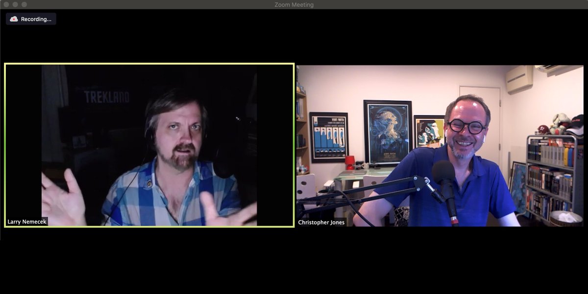 cbryanjones's tweet photo. Just recorded a new episode of #TheReadyRoom with @larrynemecek, talking #StarTrek #LowerDecks, #Prodigy, Emmy nominations, and more on @trekfm! #podcast https://t.co/YZCPcXK0zc