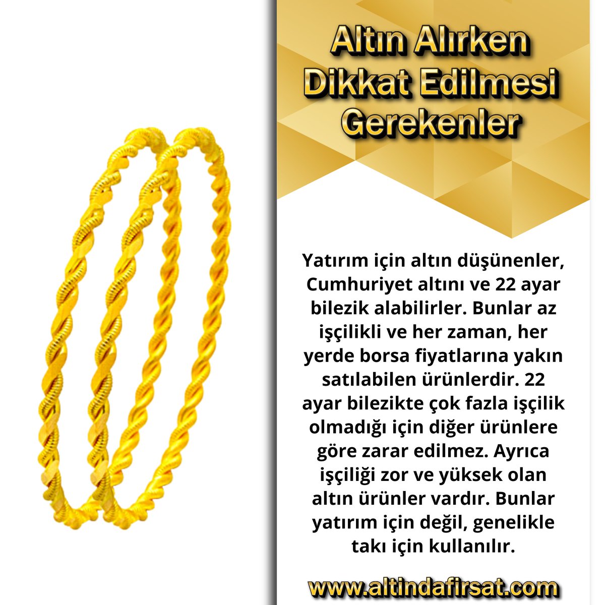 Altinda Firsat Auf Twitter Yazidizisi Altin Alirken Dikkat Edilmesi Gerekenler Yatirim Icin Altin Dusunenler Cumhuriyet Altini Ve 22 Ayar Bilezik Alabilirler Bunlar Az Iscilikli Ve Her Zaman Her Yerde Borsa