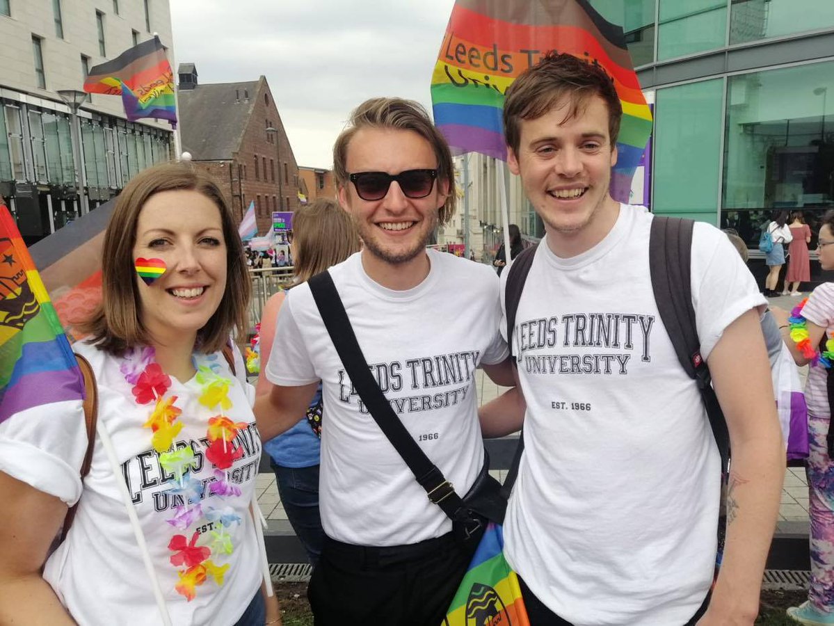 Like many others, we're gutted we're not able to march in the @LeedsPride parade today. It was the first time we'd ever represented @LeedsTrinity in 2019 and the atmosphere was electric #LeedsVirtualPride #LeedsPrideAtHome