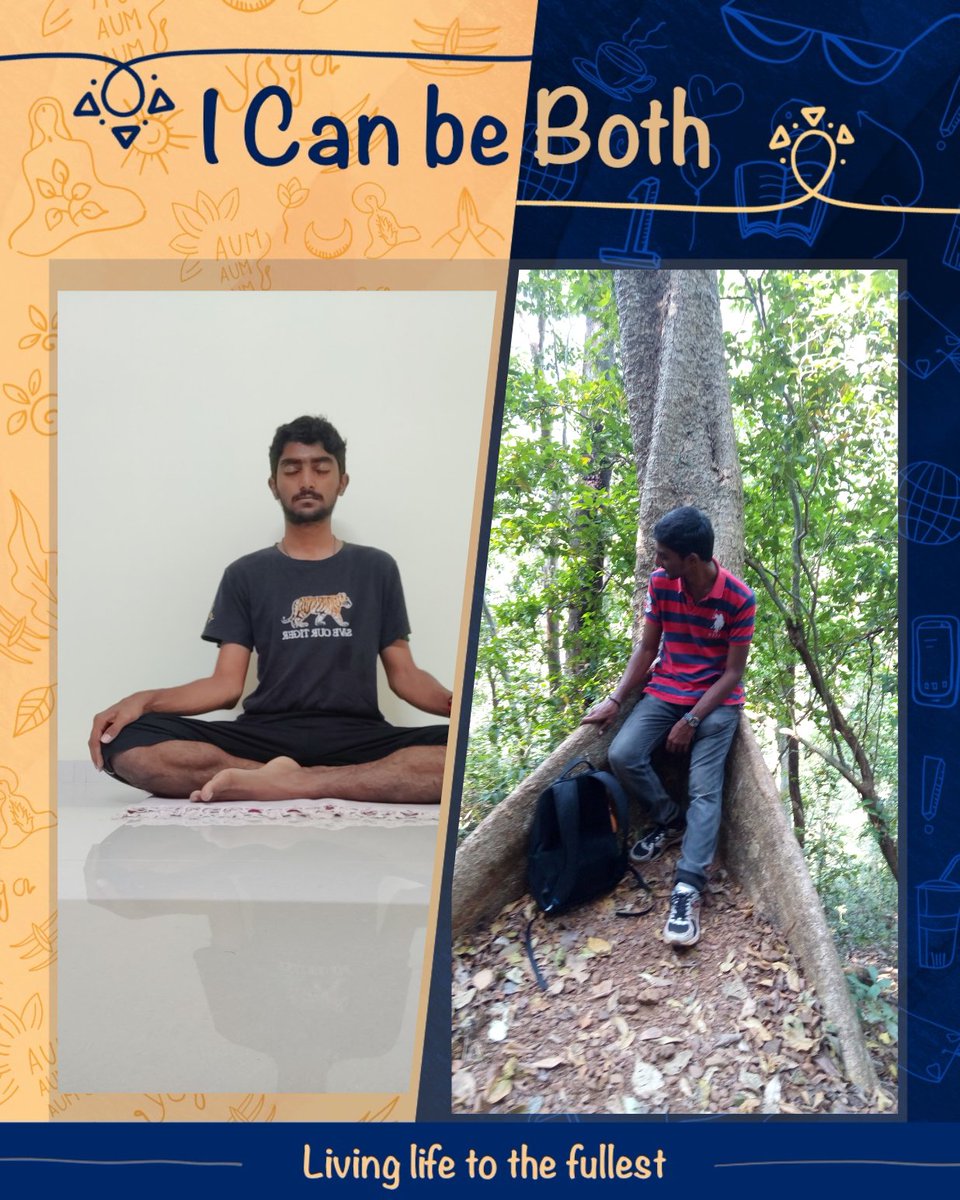 #MeetMyTwin 
#ICanBeBoth 
🧘‍♂️😎
Spirituality is not a disability – it is a phenomenal empowerment of life.
