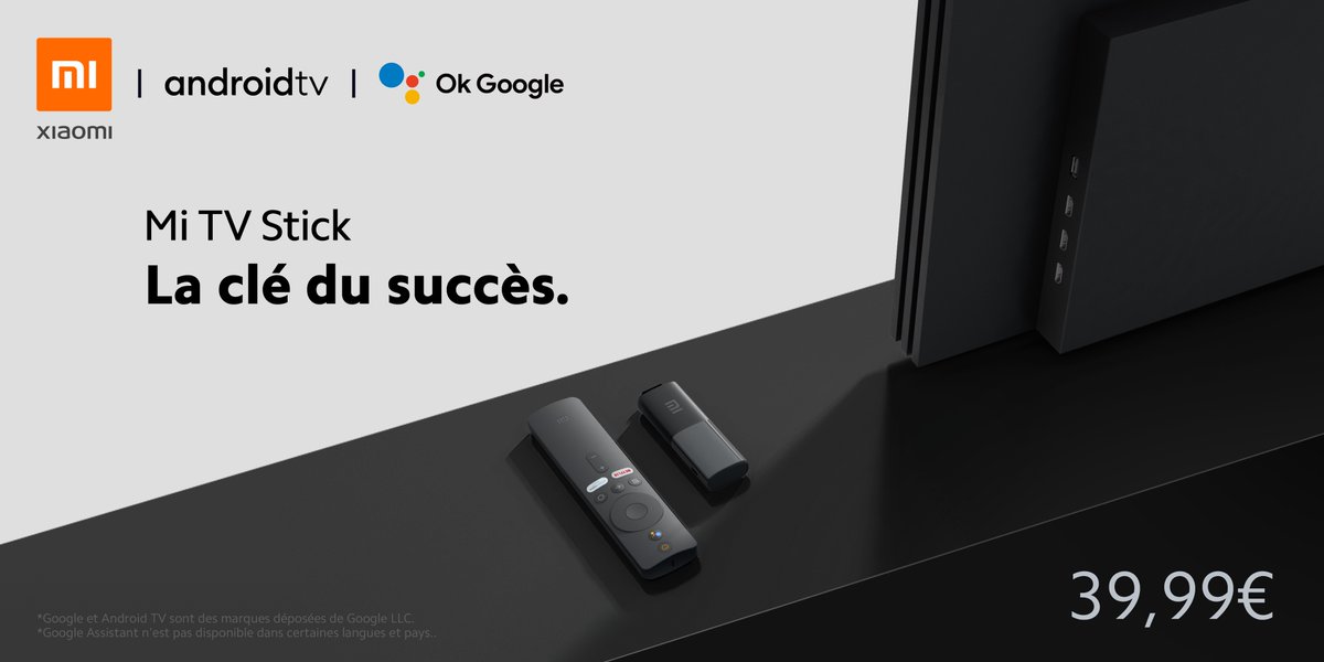 XiaomiFrance's tweet photo. 🖥 Le #MiTVStick vous ouvre les portes de vos plateformes de streaming préférées, où que vous soyez !

➡️ https://t.co/HozGBVq6HF https://t.co/ObxlH8YklA