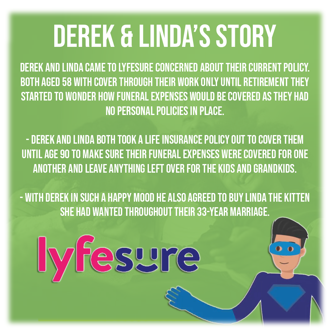 Lyfesure's tweet photo. Derek and Linda both worked for a haulage company and when reviewing their work policies, they realized that their cover through work ends at either retirement or termination of contract. ⁠
⁠
Start your quote online today - ⁠
➡️ https://t.co/qVlBQ4qTHo  https://t.co/f6pdKOCF6d