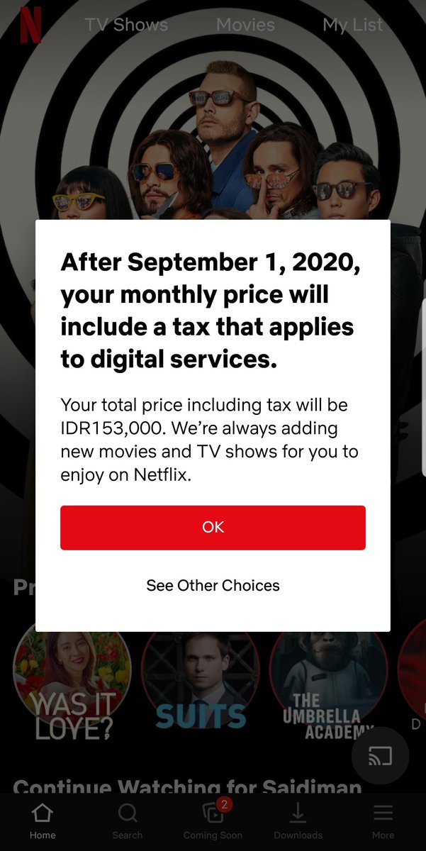 saidiman's tweet image. Mulai September, rakyat Indonesia yang menonton film dan drama di Netflix dikenai pajak oleh negara ini. 

Dalam situasi susah, bisa-bisanya negara mungut upeti dari para penonton. 

Emang Netflix ambil apa dari bangsa ini sehingga perlu bayar kompensasi?