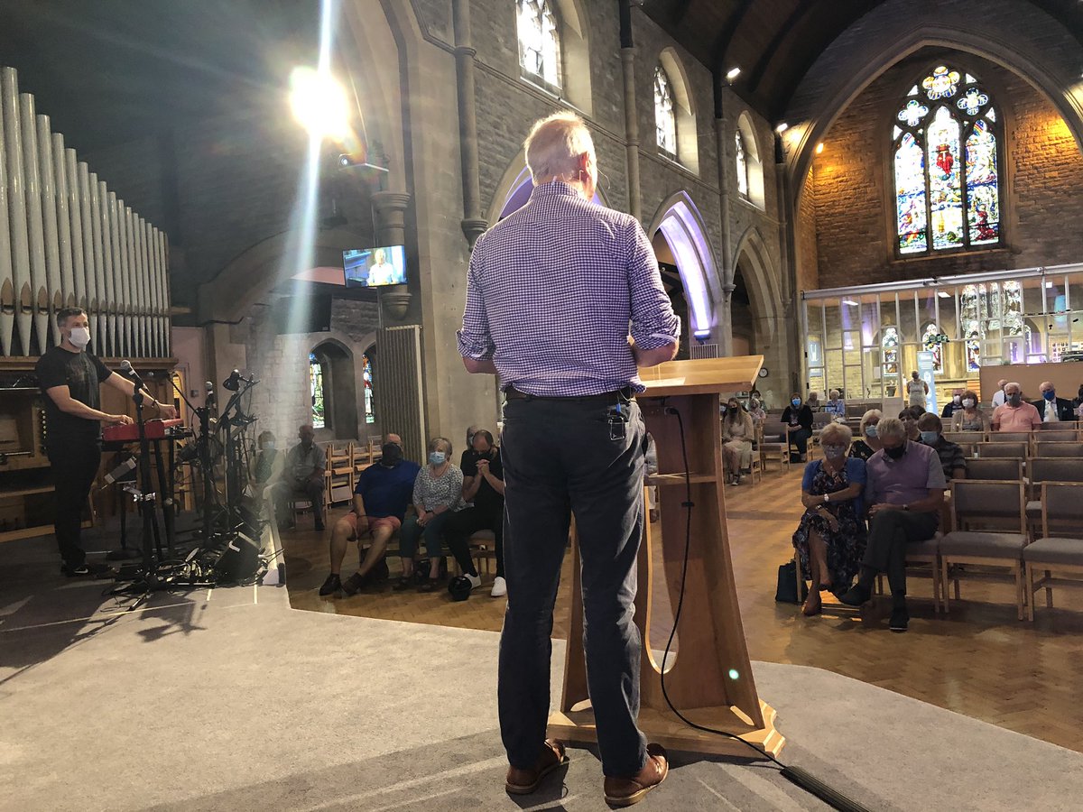 fiperry86's tweet photo. First service back @SMLPoole @andyperry86 so wonderful to be together with some of our lovely church family - We have so missed you - 60 of us in total. 
New series ‘By the Water’ - encounters with Jesus 
#church #worship #poole https://t.co/m8eNP91iCQ