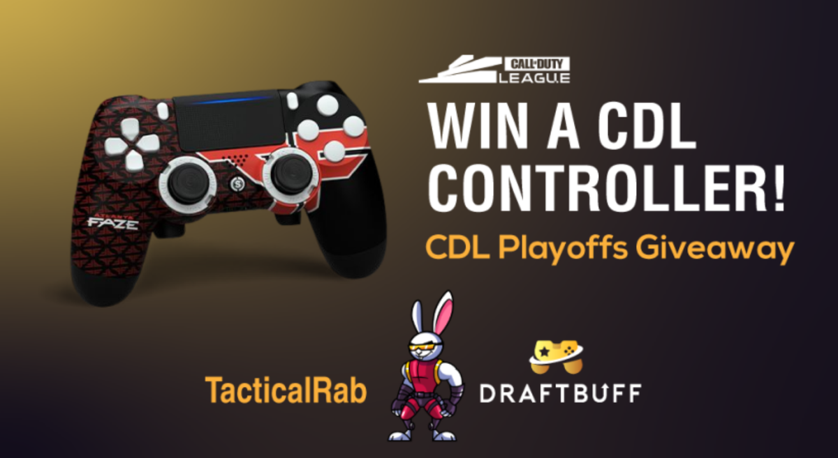 TacticalRab's tweet photo. To give back for the phenomenal support this #CDL2020 season, Draftbuff and I are giving away a TEAM CONTROLLER + 5 Rab skins!

- ENTER - 

✅Follow @TheTacticalRab and @DraftBuff 
✅Join https://t.co/uN7c7nqnmE and https://t.co/gxScV7QhZy
✅RT
✅Tag a friend

Ends on Aug 10th! https://t.co/OSDhMTHMeF
