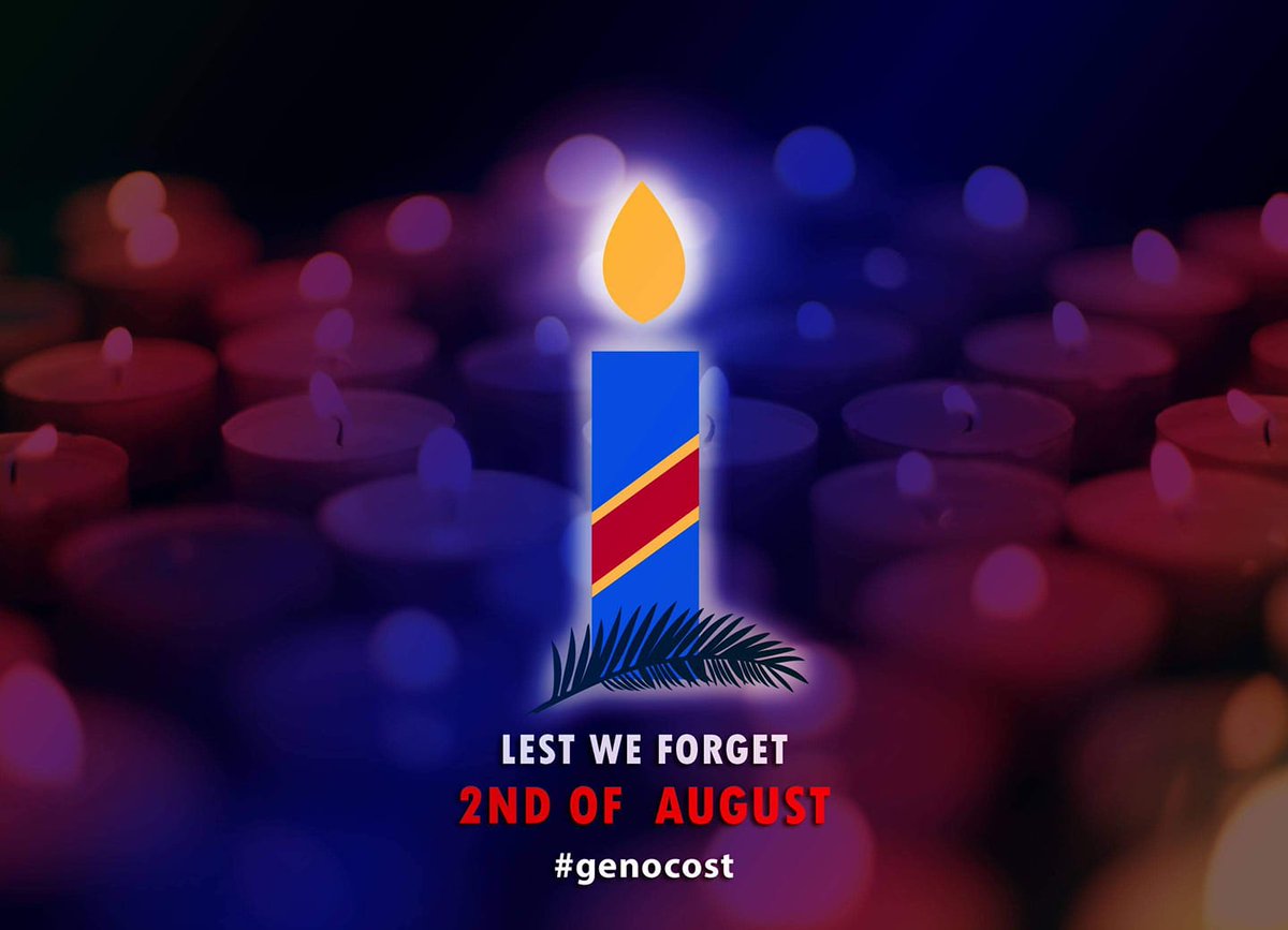 Genocost's tweet photo. Today, we invite Congolese and friends of #Congo across the world to share the candle of hope to commemorate the lives of over 5.4 million of Congolese who died in the second Congo war. Say it loud and clear, WE WILL REMEMBER THEM! #Genocost #RDC #DRC #Team243 @JJ_Bola @FRANCE24 https://t.co/lu8UyUEyPF