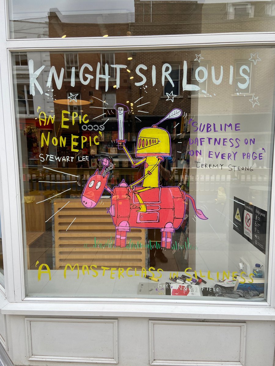 Brothers McLeod (@brothersmcleod) on Twitter photo Greg’s been painting the window at <a href="/SUAWaterstones/">StratfordWaterstones</a> to celebrate the publication of our book! “Knight Sir Louis and the Dreadful Damsel” #knightsirlouis Greg’s been painting the window at <a href="/SUAWaterstones/">StratfordWaterstones</a> to celebrate the publication of our book! “Knight Sir Louis and the Dreadful Damsel” #knightsirlouis
