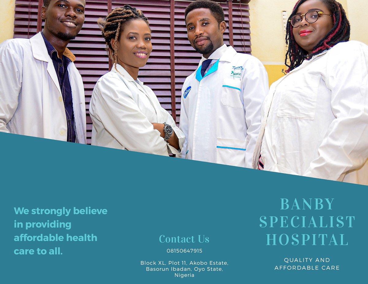 BanbySPHospital's tweet photo. We're providing complete medical care for both the privileged and the needy.

#BanbySpecialistHospital #hospitalinibadan #plasticsurgeon #orthopedichospitalinibadan #cardiologyhospital #reconstructivesurgery #healthcareprofessional #pediatricshospital #obstetricsandgynaecology https://t.co/QBlNKTj8IG