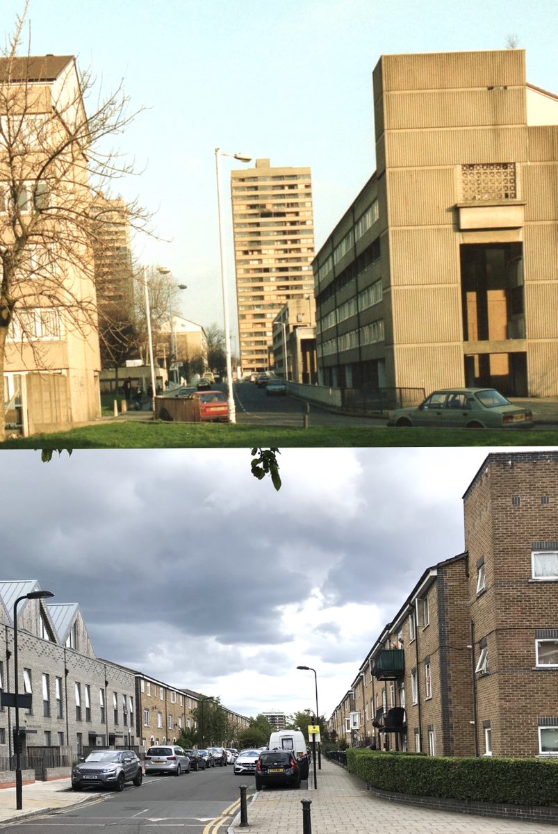 Here's an image of the New Kingshold Estate way back in 1990 and the image below is the exact same spot yesterday. As you can see the estate was completely demolished.