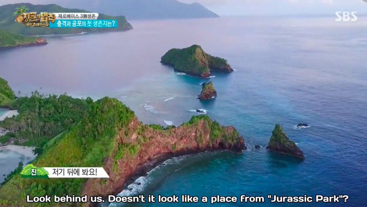 Remember when Jin was on Law of the Jungle and thought the place looked like from Jurassic Park.