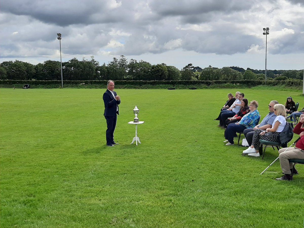 GORahillys's tweet photo. Great conditions and turnout for the Covid-friendly handling over of the Seamus Keevans Cup in Tom Somers Park this afternoon. https://t.co/ex0aDv8PTv
