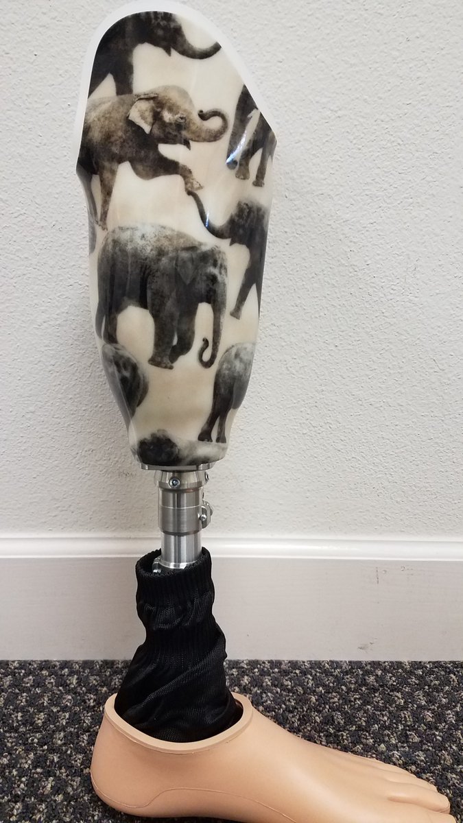 We love this socket design featuring one of the most majestic creatures to ever roam the earth.   Surely one you will never forget!  😉😍🐘
#SocketSunday #WeAreOPC #iAmOPC #Overcome #Persevere #Conquer #CustomSocket #CustomProsthesis #BeCreative #WearItProud #Amputee #Elephants