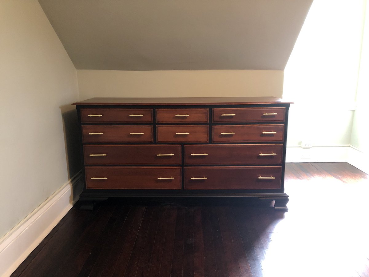 ikhquo's tweet photo. At the beginning of July, I decided to refinish my dresser. I inherited this dresser from my Great Grandma, and is anywhere from 50-75 years old. It's Ethan Allen furniture tho—built to last. Refinishing it was a worthwhile investment. Here's my process! #furniture #refinishing https://t.co/rNLAa5bK7o