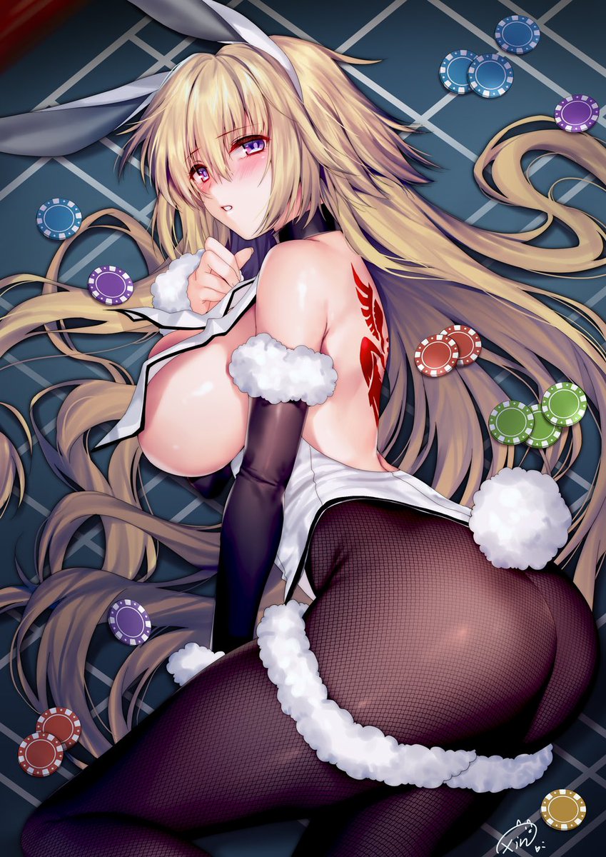 アルトリア・ペンドラゴン ,ランサーアルトリア ,エレシュキガル(Fate) ,イシュタル(Fate) ,ジャンヌ・ダルク ,ルーラー ,スカサハ(Fate) ,刺し穿つバニー 「バニー最高(о'∀`о)
#バニーの日 
#カルデアバニー部 」|Xin@萌姫連合のイラスト