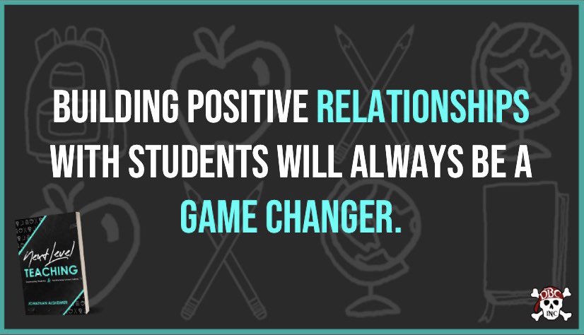 Building meaninful and lasting RELATIONSHIPS with students will always be one of the most impactful factors in education. 

#NextLevelTeaching #DBCincBooks
