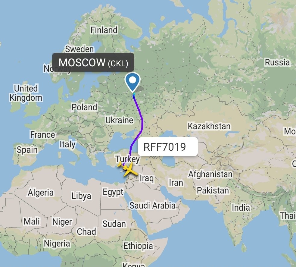 is_keelu's tweet photo. Russian Air Force
Tupolev Tu-154M
Spotted over #Syria
#RFF7019 RA-85042 https://t.co/eSSkyEZtRI