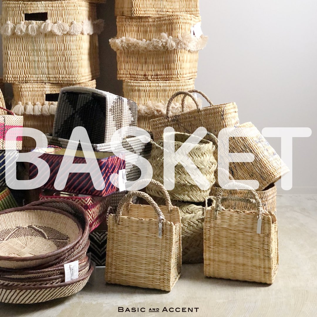 basic_accent's tweet photo. 【イベント予告】
- BASKET -
8/6(thu)〜
まるで海外のマルシェで売られているような天然素材のバスケットからカラフルなバスケットまで
※8/6より各店順次スタートします
各店スタート日が異なりますので詳しくはショップスタッフまでお尋ねください。
#basicandaccent https://t.co/VDMYcaazmt