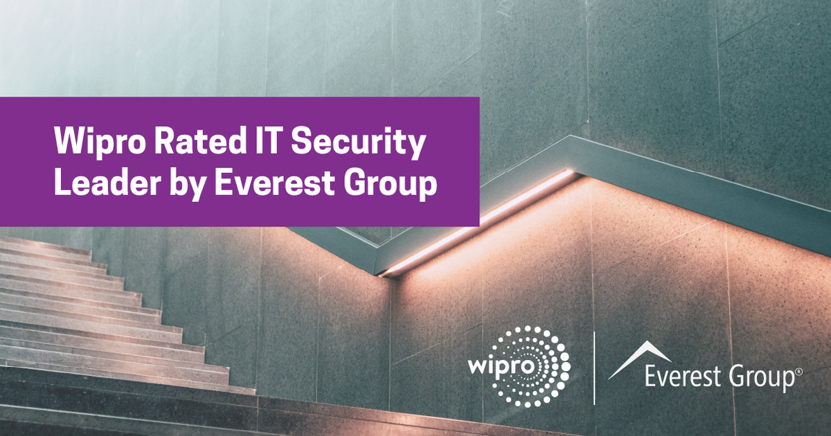Wipro's tweet photo. .@Wipro's IT #security expertise is at the top of our industry, according to @EverestGroup's 2020 assessment. Learn more: https://t.co/UVBN9gl7Vb
#Technology #NavigatingDisruption https://t.co/MKsFVXhSA3