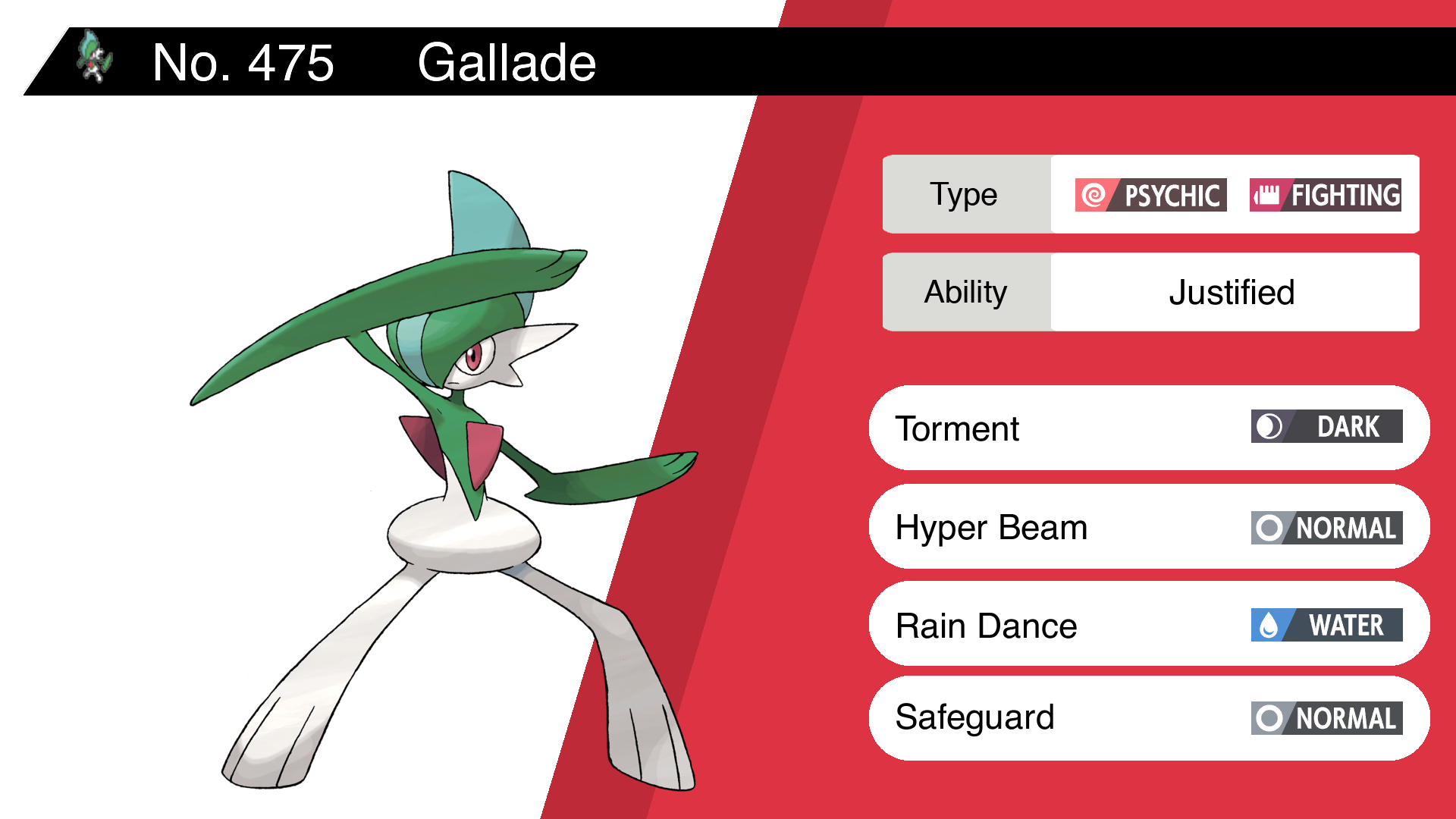 Gallade Pokédex: stats, moves, evolution & locations