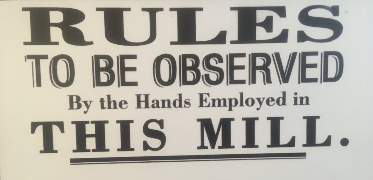 farfieldmill's tweet image. The rules must be followed. All onlookers shall be on the premises first and last. Anyone last shall be fined.  For any bobbins found on the floor 2d for each bobbin..
farfieldmill.org/heritage
#heritage #wool #history #socialhistory 
Mill open Fri- Sun 10.30-4pm @yorkshire_dales