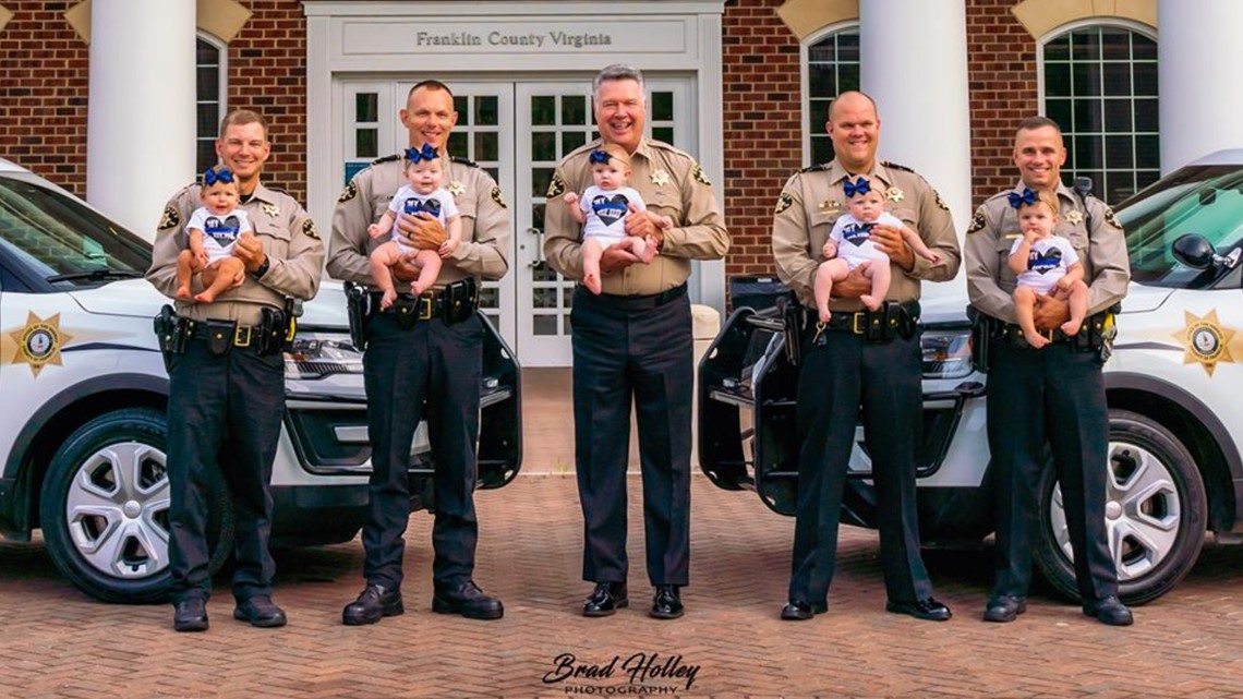10TV's tweet photo. Sheriff, 4 deputies all welcome baby girls to department
https://t.co/H0zLk1Bnw9 #10TV https://t.co/k0FdUO5Oyr