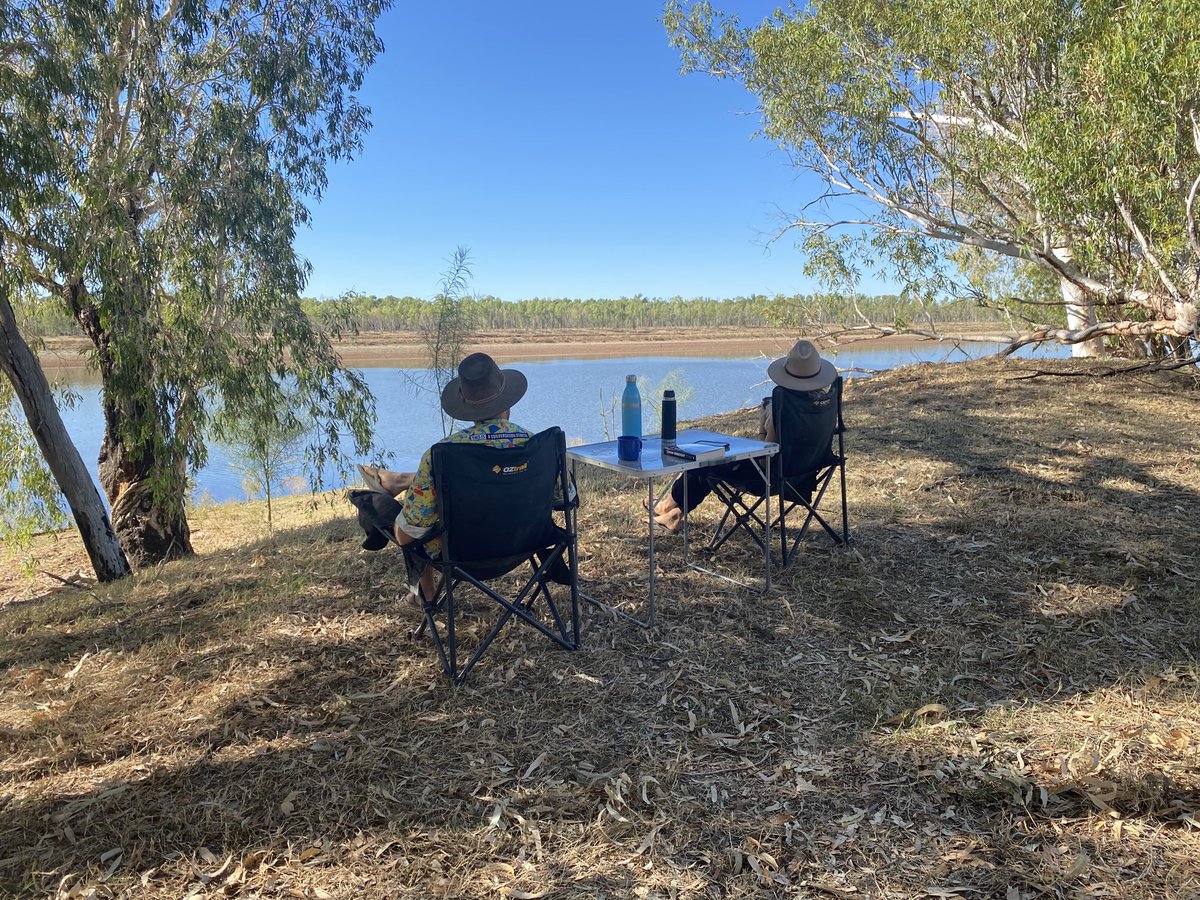 ordsomefarmer's tweet photo. Something very relaxing about disappearing for a couple of nights camping with good friends in a serenely beautiful spot #ordsome #UpperOrd #bigfreshies #birdparadise https://t.co/8yaR9IDivG